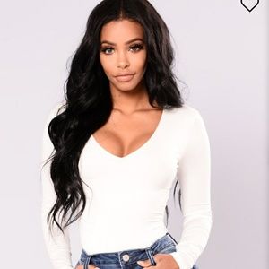 Fashion Nova "Londyn Tee" Ivory - XL